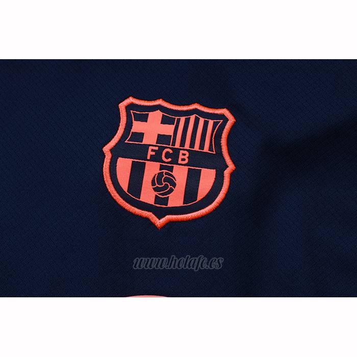 Chandal del Barcelona Manga Corta 2025-2026 Azul Rosa - Pantalon Corto